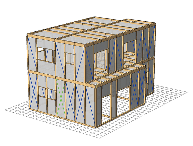 間取りを元に3次元で住宅を再現